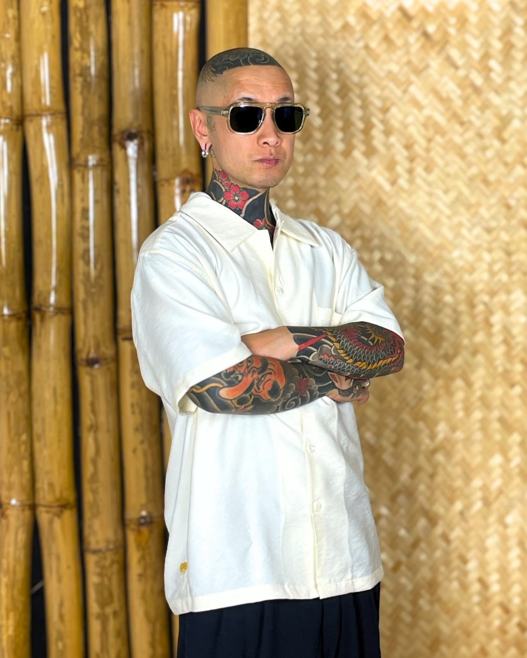 Tropical Hawaiian Shirt white