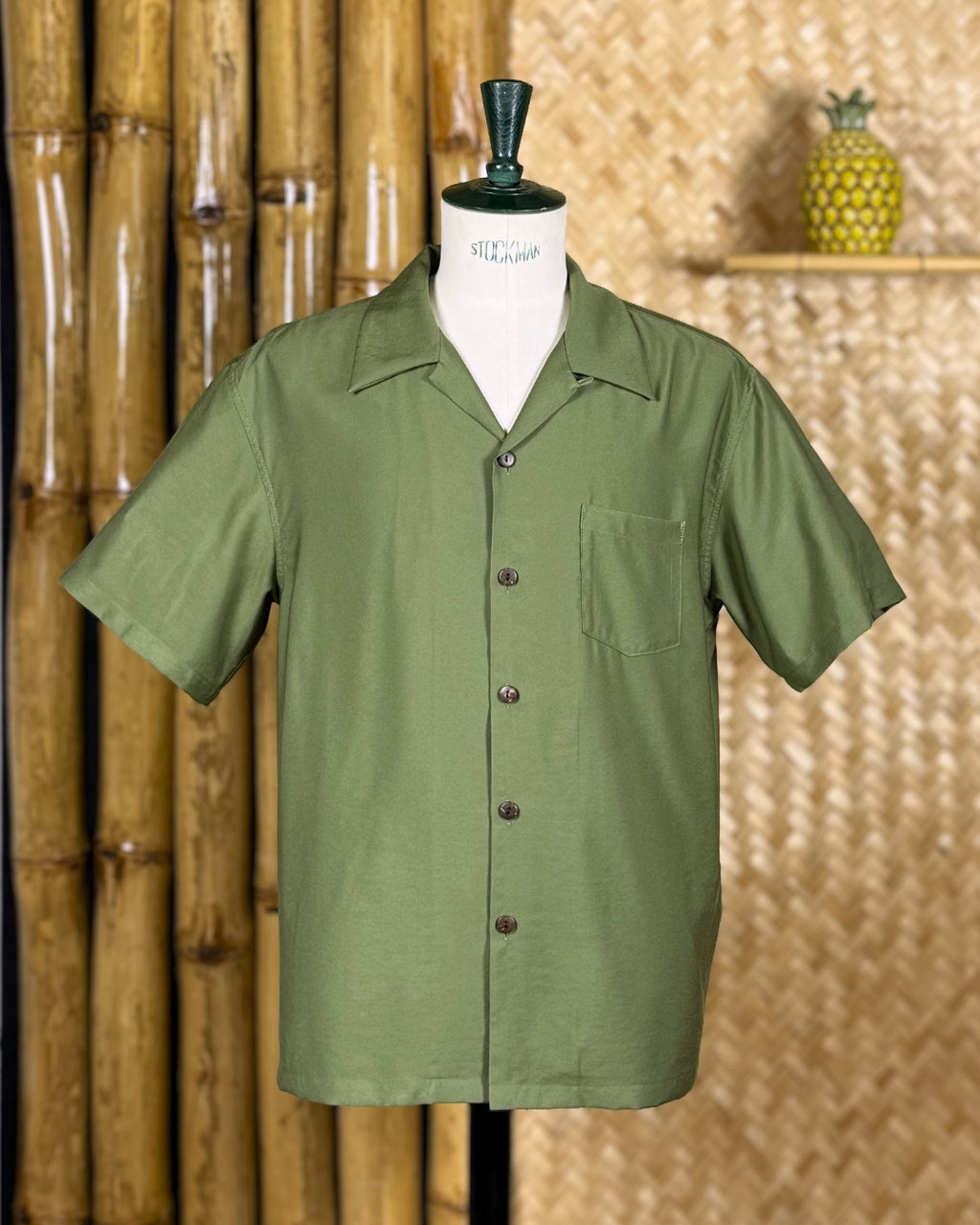 Tropical Hawaiian Shirt khaki