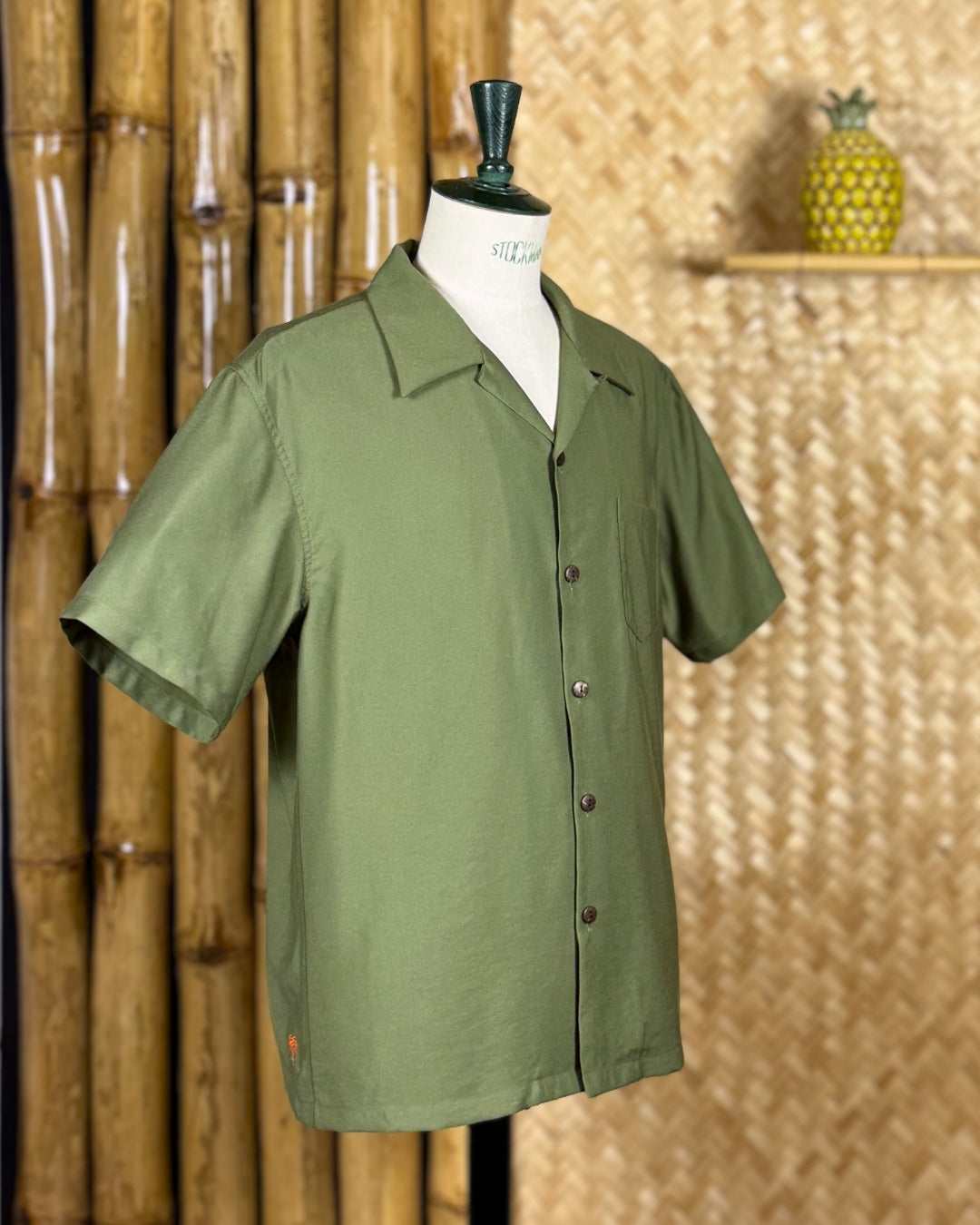 Tropical Hawaiian Shirt khaki