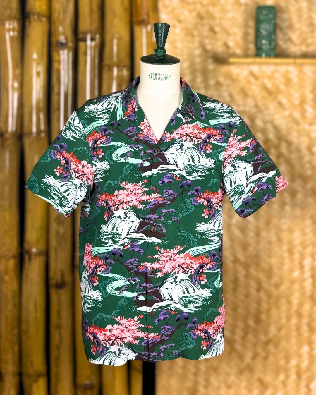 Wailani Hawaiian Shirt green