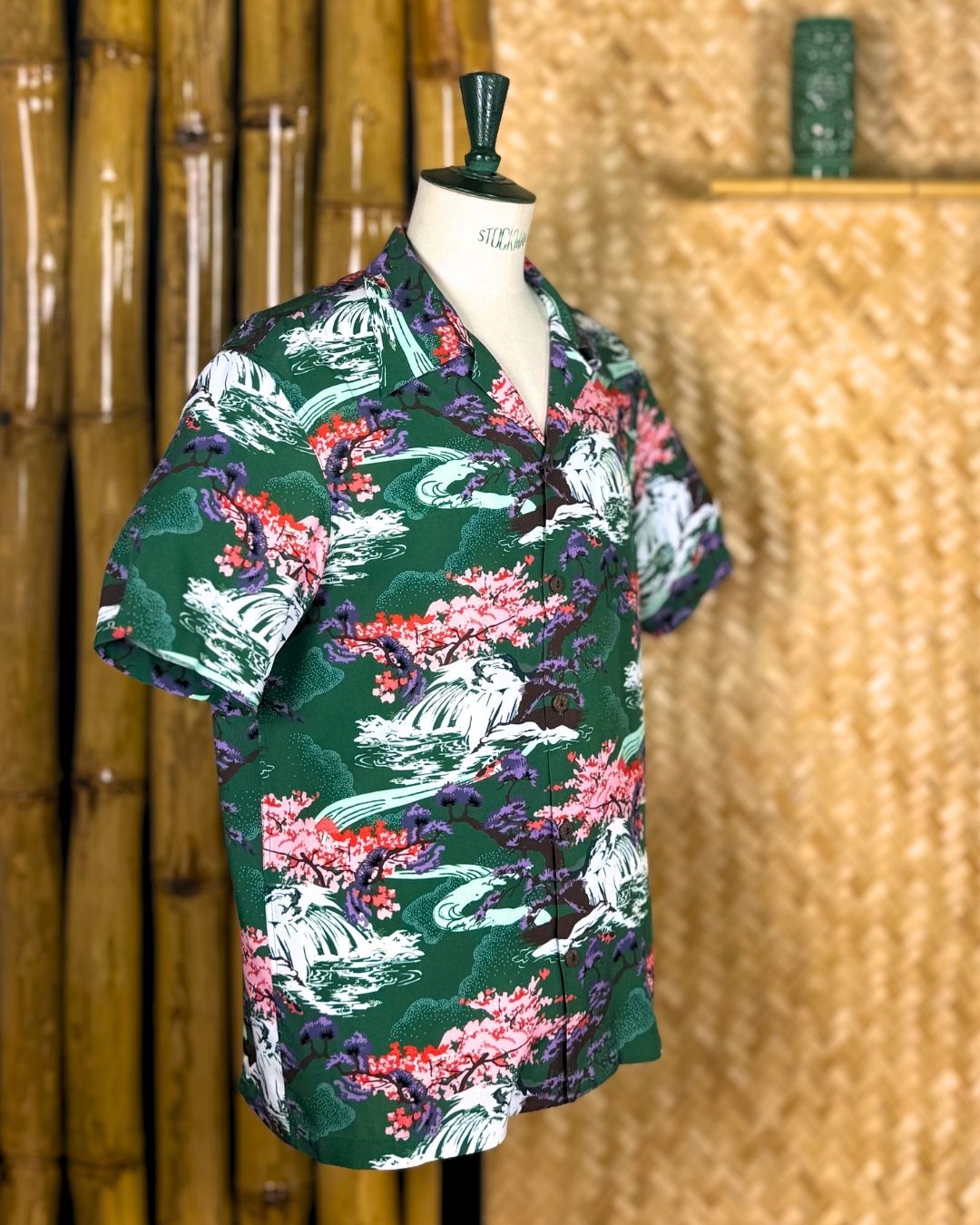 Wailani Hawaiian Shirt green