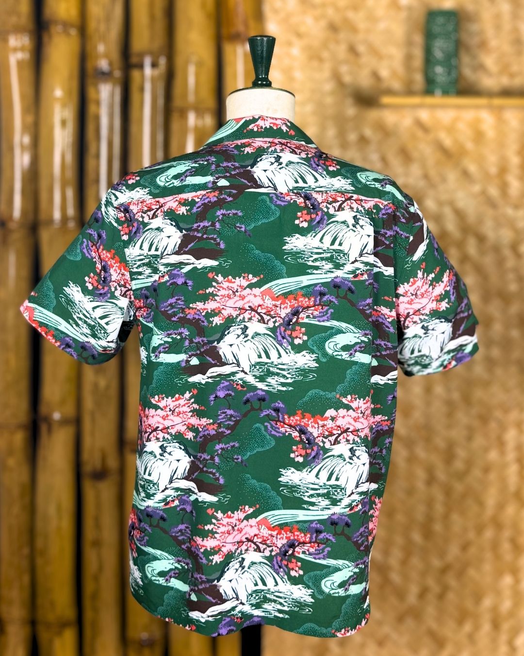 Wailani Hawaiian Shirt green