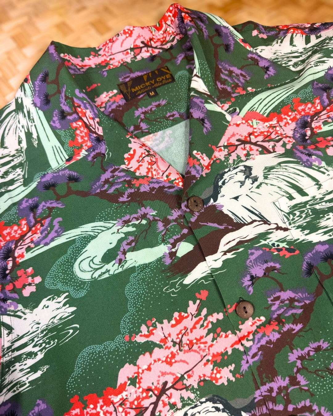 Wailani Hawaiian Shirt green