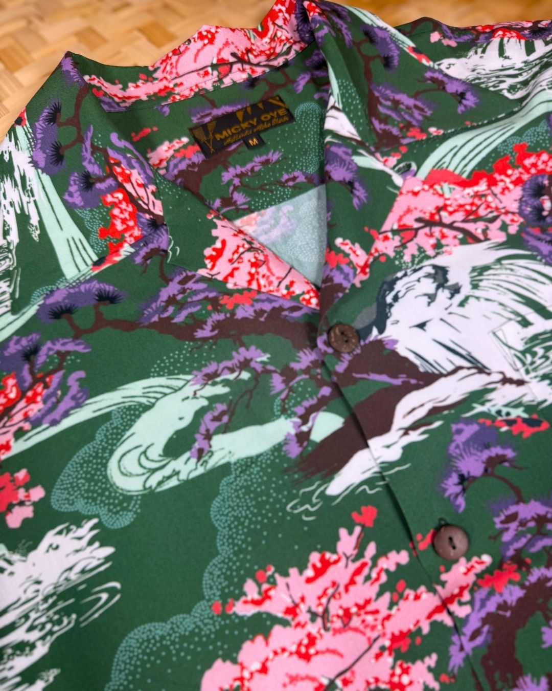 Wailani Hawaiian Shirt green