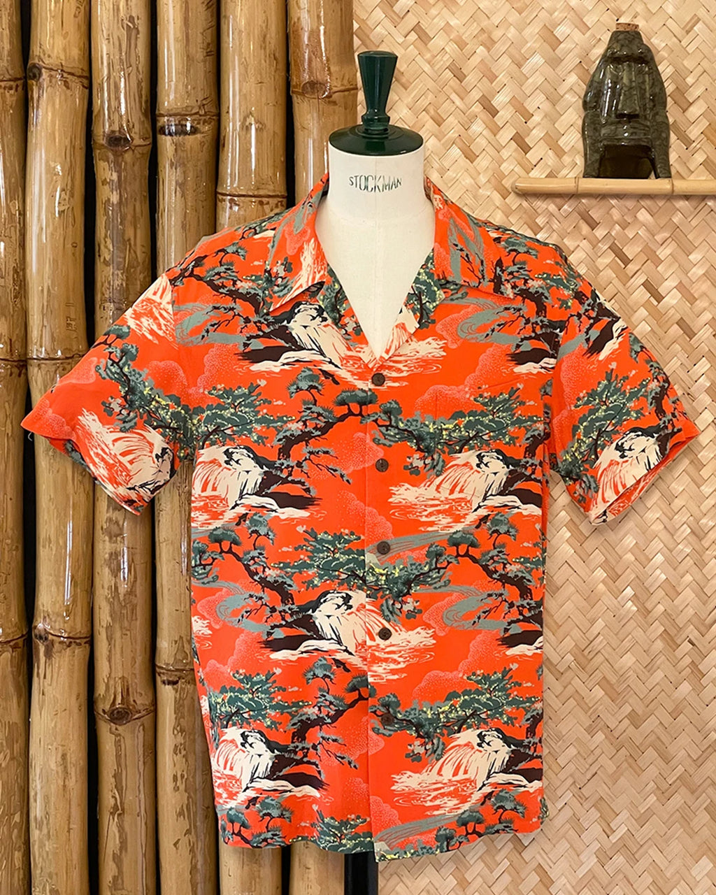 Wailani Hawaiian Shirt orange