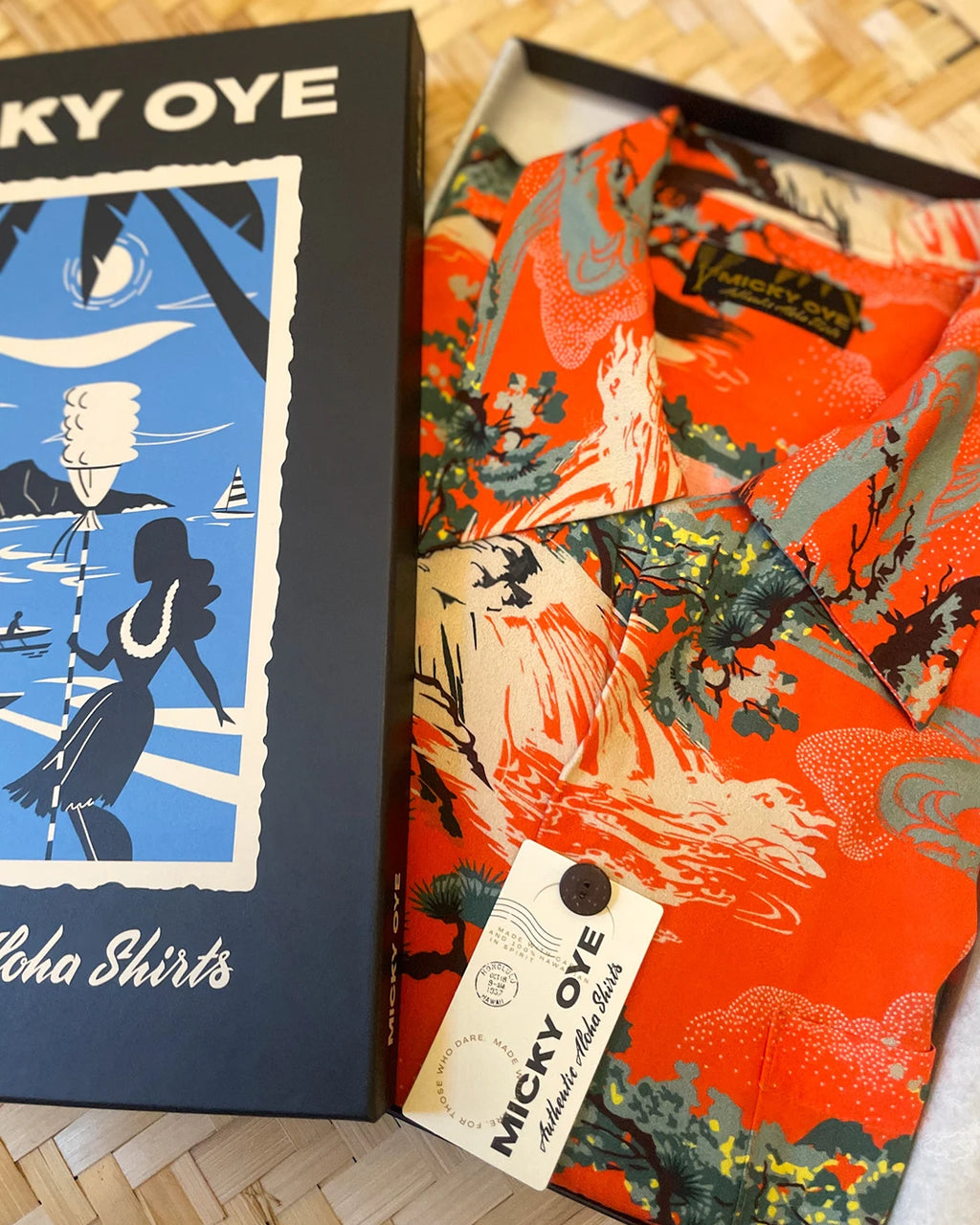 Wailani Hawaiian Shirt orange