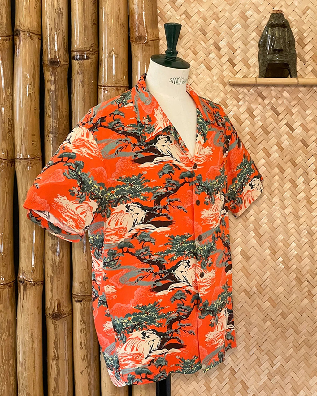 Wailani Hawaiian Shirt orange